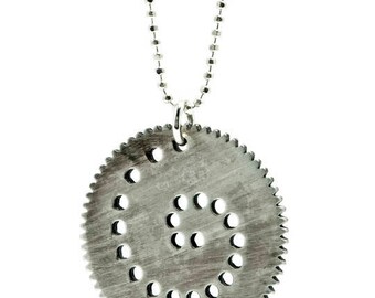 Spiro S-Spirograph Necklace-Oxidized Silver-Industrial Design-Cool Accessory-Dirty-Urban-Spiral-MJ