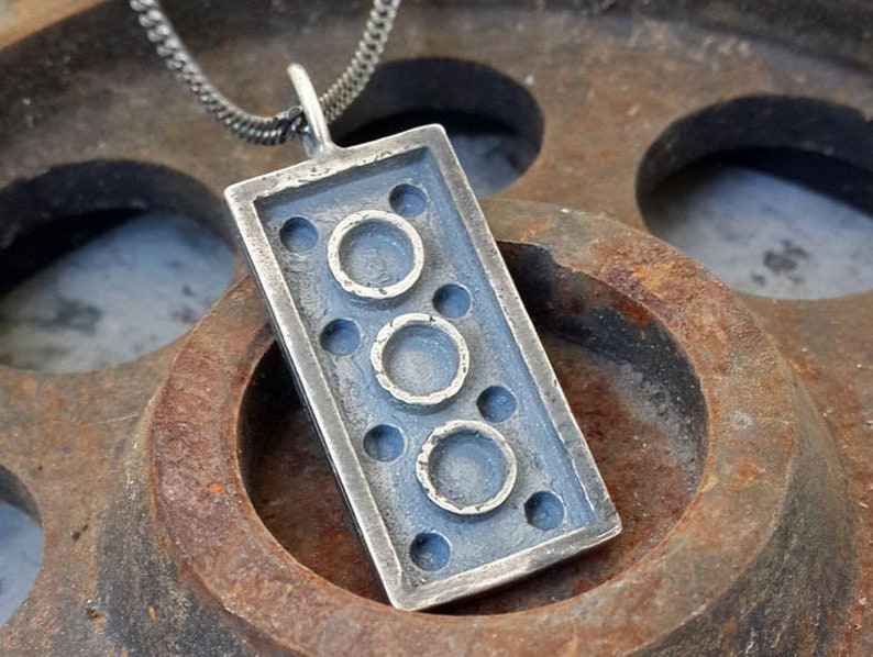 Silver Brick 24-Apocalyptic-Gift for him-for her-Rugged-Rustic-grange-Burning Man-Cool-Gift-MJ image 2