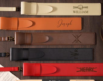Custom Leather Drumstick Case, Personalized Drumstick Bag, Gift for Drummer, Custom Drumstick Pouch, Gift for Musician, Drumstick Holder