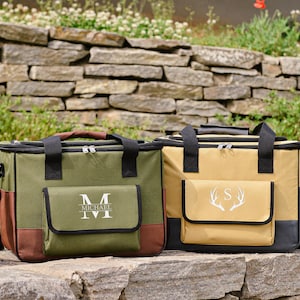 Personalized Embroidered Cooler Bag, Custom Groomsmen Gifts Beer Cooler Bag, Best Man Gift, Outdoor Picnic Bag, Wedding Gift, Gift for Him