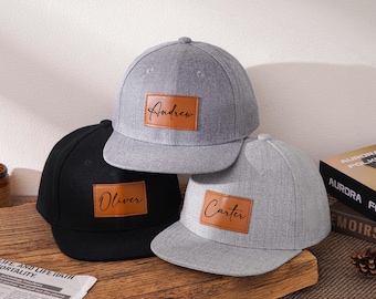 Custom Father and Son Hats, Toddler Cap, Baby Hat, Dad and Baby Matching Hats,Personalized Snapback Hat with Name,Adult Kid Hat,Gift for Dad