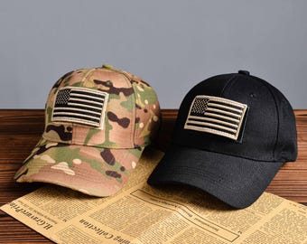 Gorra de béisbol con bandera estadounidense, gorra con velcro, gorra ajustable, gorra con parche de bandera estadounidense, gorra de EE. UU., gorra del 4 de julio