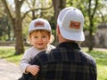 Personalized Father and Son Matching Hats, Dad and Baby Hats, Custom Snapback Hat with Name, Toddler Cap, Adult Kid Hat,Gift for Dad,Dad Hat