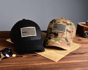 Gorra de béisbol con bandera de EE. UU., gorra con velcro, gorra ajustable con cierre a presión, gorra con parche de bandera de EE. UU., gorra del 4 de julio