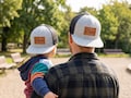 Personalized Father and Son Hats, Dad and Baby Matching Hats, Custom Snapback Hat with Name, Toddler Cap, Adult Kid Hat,Gift for Dad,Dad Hat