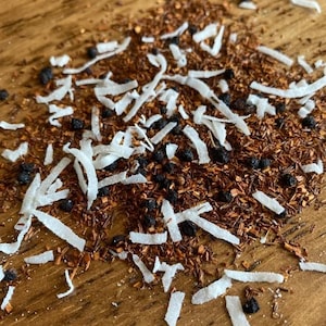 Coconut Vanilla Rooibos Loose Leaf Tea, Herbal Tea, Decaf, Caffeine Free Tea, Rooibos Tea, Tea Gift, Tea Blends, Vanilla Bean, Coconut Tea