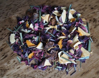 Pineapple Hibiscus Loose Leaf Tea- Fruity Tea, Caffeine Free, Pineapple, Hibiscus, Gourmet Tea, Pineapple Tea, Herbal Tea, Sweet Tea, Fruity