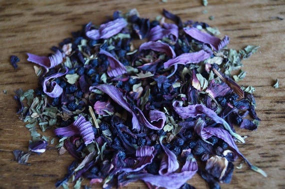 Immune Support Herbal Loose Leaf Tea, Immune Boost, Respiratory Support, Immune System Aid, Cold, Flu, Ayurvedic, Caffeine Free, Wellness