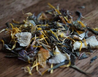 Peach Green Tea- Loose Leaf Tea, Peach Tea, Green Tea Blend, Contains Caffeine, Peach, Green Tea, Sencha Green Tea, Fruit Tea, Peaches