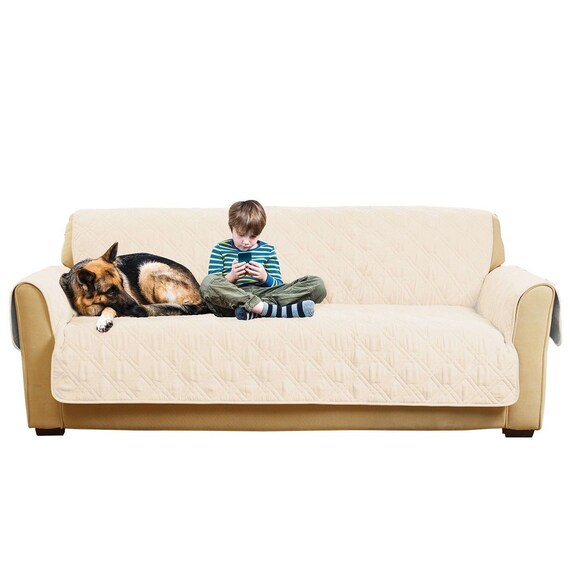 Non Slip Waterproof Sofa Furniture Cover Cream Etsy