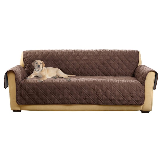Non Slip Waterproof Sofa Furniture Cover Chocolate Etsy