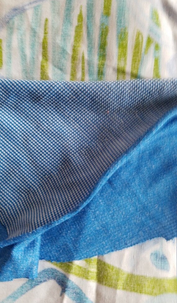 Polartec Macht Wolle Blau Gitter Stoff Meterware Etsy