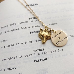 i love you itll pass necklace / fleabag inspired necklace / hot priest fox necklace / fox charm necklace / fleabag necklace / hot priest image 7