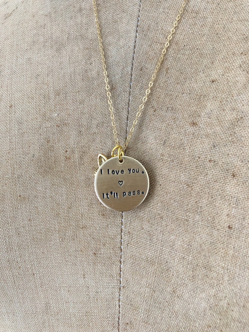 i love you itll pass necklace / fleabag inspired necklace / hot priest fox necklace / fox charm necklace / fleabag necklace / hot priest image 5