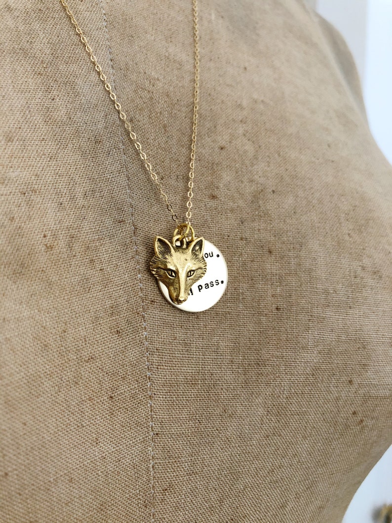 i love you itll pass necklace / fleabag inspired necklace / hot priest fox necklace / fox charm necklace / fleabag necklace / hot priest image 4
