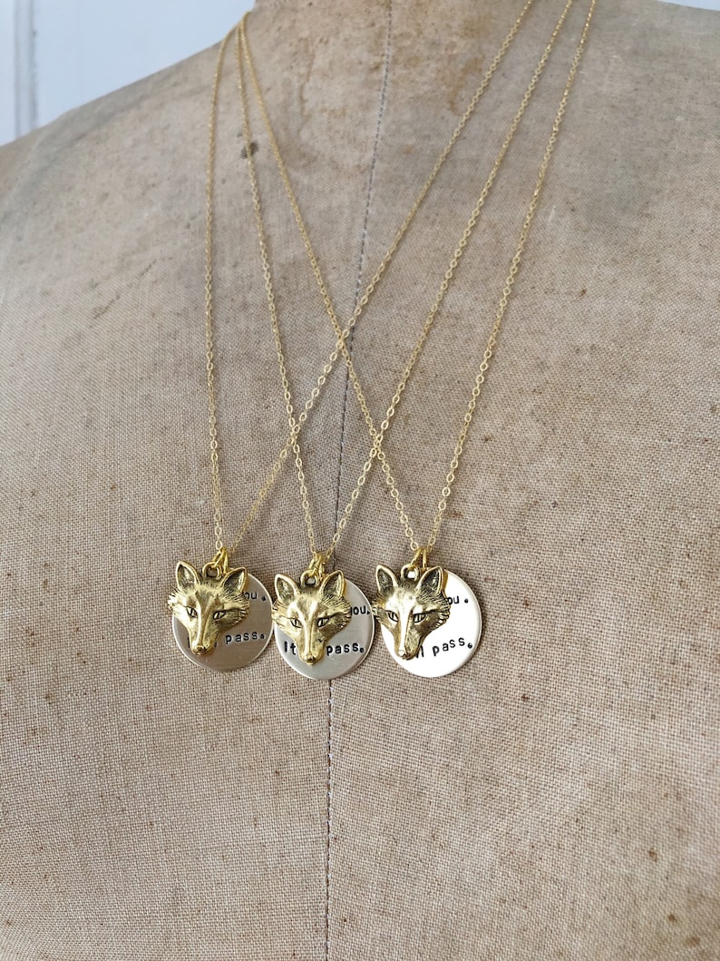 i love you itll pass necklace / fleabag inspired necklace / hot priest fox necklace / fox charm necklace / fleabag necklace / hot priest image 9