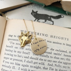 i love you - it’ll pass necklace / fleabag inspired necklace / hot priest fox necklace / fox charm necklace / fleabag necklace / hot priest
