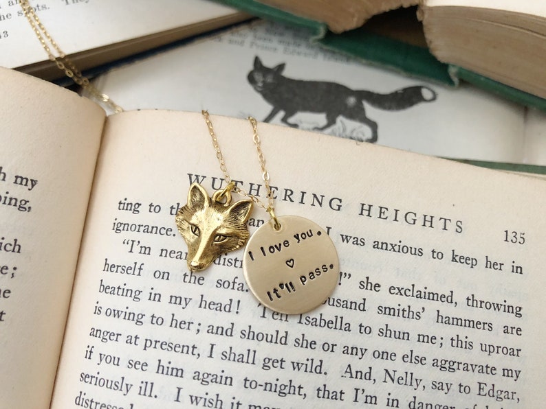 i love you itll pass necklace / fleabag inspired necklace / hot priest fox necklace / fox charm necklace / fleabag necklace / hot priest image 1