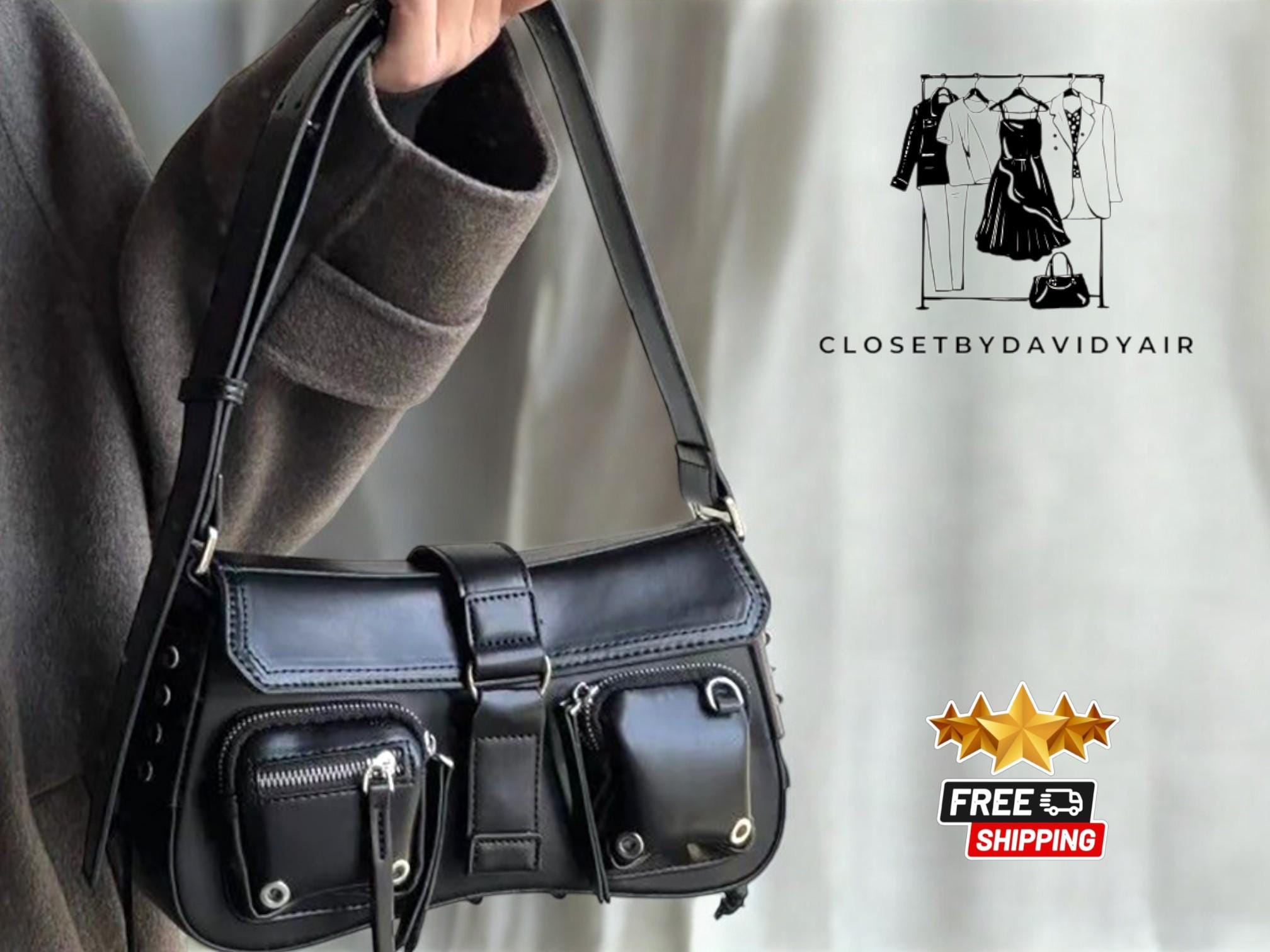 Y2k Leather Bag - Etsy Y2k Leather Bag - Etsy