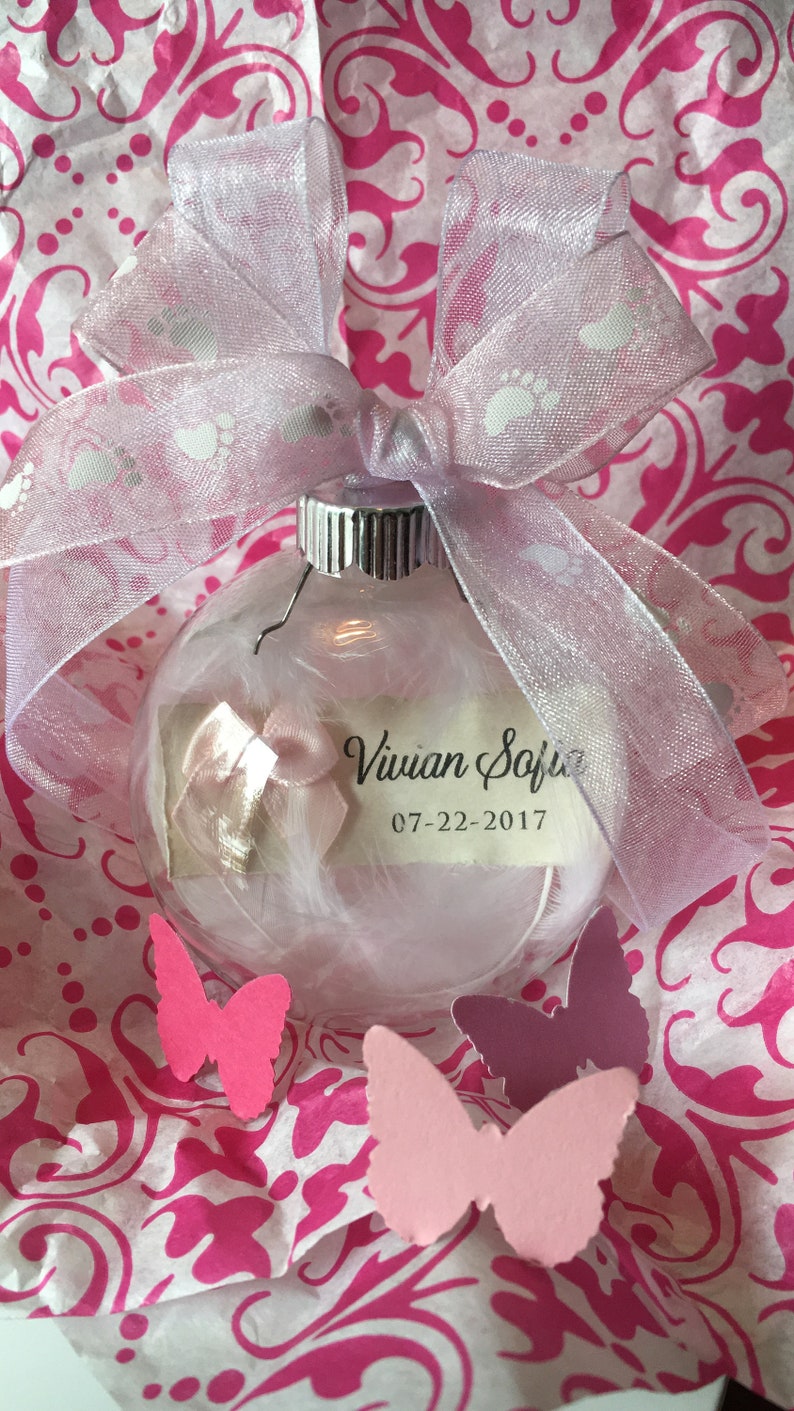 Custom Pregnancy/infant Loss Memorial Ornament Pink With Etsy