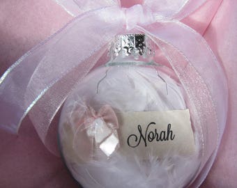 Custom Pregnancy/Infant Loss Memorial Ornament – pink