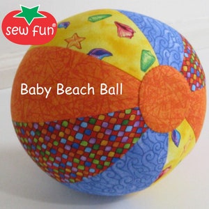 Quilted Beach Ball Sewing Pattern Sew Fun® Sewing Pattern, PDF download