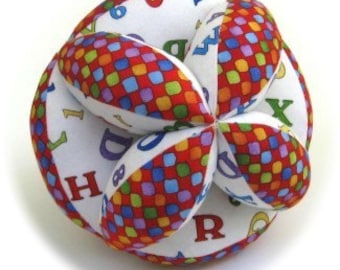 Patrón de costura para pelota de rompecabezas Montessori para bebés, juguete sensorial fácil para principiantes, encantador regalo para baby shower, PDF
