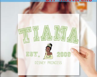 Disney Princess Tiana Dtf, Tiana Princess Ready To Press, Girl Trip Heat Transfer, Disney Family Vacation DTF, Tiana Heat Press, GF363