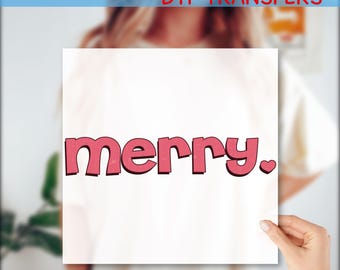 Christmas Ready To Press, Merry Christmas Dtf Transfer, Merry DTF Print, Trendy Christmas DTF, Winter Ready to Press, GF791