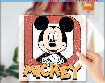Retro Mickey Mouse DTF Transfer, Retro Disney Trip Direct To Film, Classic Mickey DTF Transfers, High Quality DTF Print, Heat Press, GF473