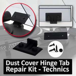 Technics Turntable Dust Cover Hinge Repair Kit  Looks Factory Fits all tab style technics lids including SL-b2 Sl-b3 Sl-d2 SL-bd22 Sl-d33