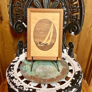 Vintage Hudson River Inlay Marquetry by Jeff Nelson