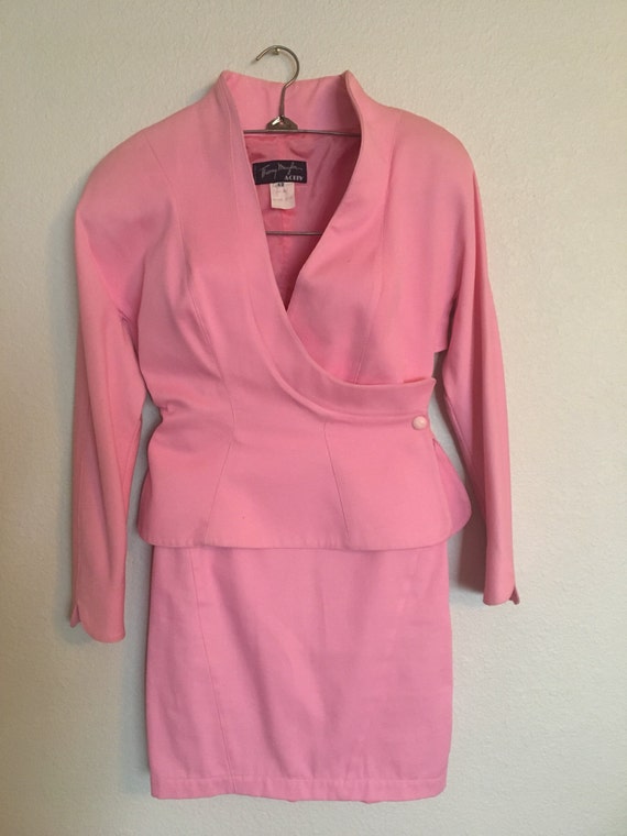 Vintage 1980s Thierry Mugler Bubblegum Pink Denim
