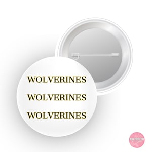Michigan Wolverines Button