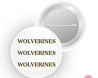 Michigan Wolverines Button