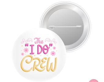 Bridesmaid 'I Do Crew' Pin: Elegant Wedding Accessory