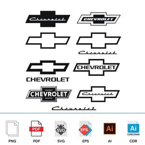 Chevrolet SVG Bundle: Chevy Emblem, Bowtie Art (Digitaler Download)