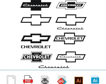 Pakiet Chevrolet SVG: emblemat Chevroleta, grafika z kokardą (pobieranie cyfrowe)