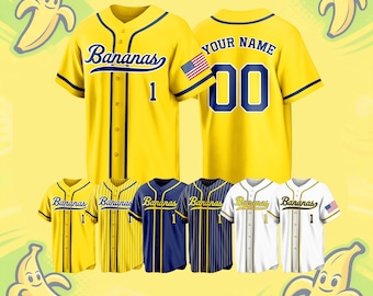 Custom Yellow Baseball Jersey, Stitched/Printed Name & Number, Personalized Fan Shirt for Men, Women,Youth,Kids,Game Day Gift, Rookie Jersey