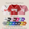 Custom Women’s Baseball Crop Jersey Personalized Name Number Logo – Summer Sports Crop Top, Fitness Apparel, Game Day and Holiday Wear