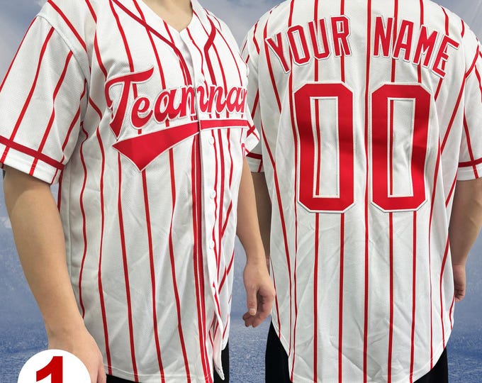 Personalized Custom Baseball Jersey Shirt Printed Stitched Team Name And Number Logo Baseball Uniform For Man Women Kids Youth