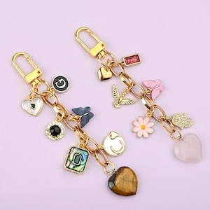 Personalized Charm Keychains, Custom Bag Charms, Purse Chain Accessory, Handbag Keychain, Car Keychains, Customizable, For You