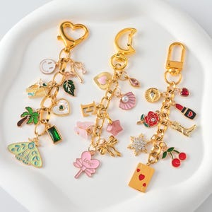 Build Your Own Charm Keychain, Custom Bag Charm, Custom Charm Keychain, Personalized Bag Keychain, Purse Accessory, Bridesmaid Gift