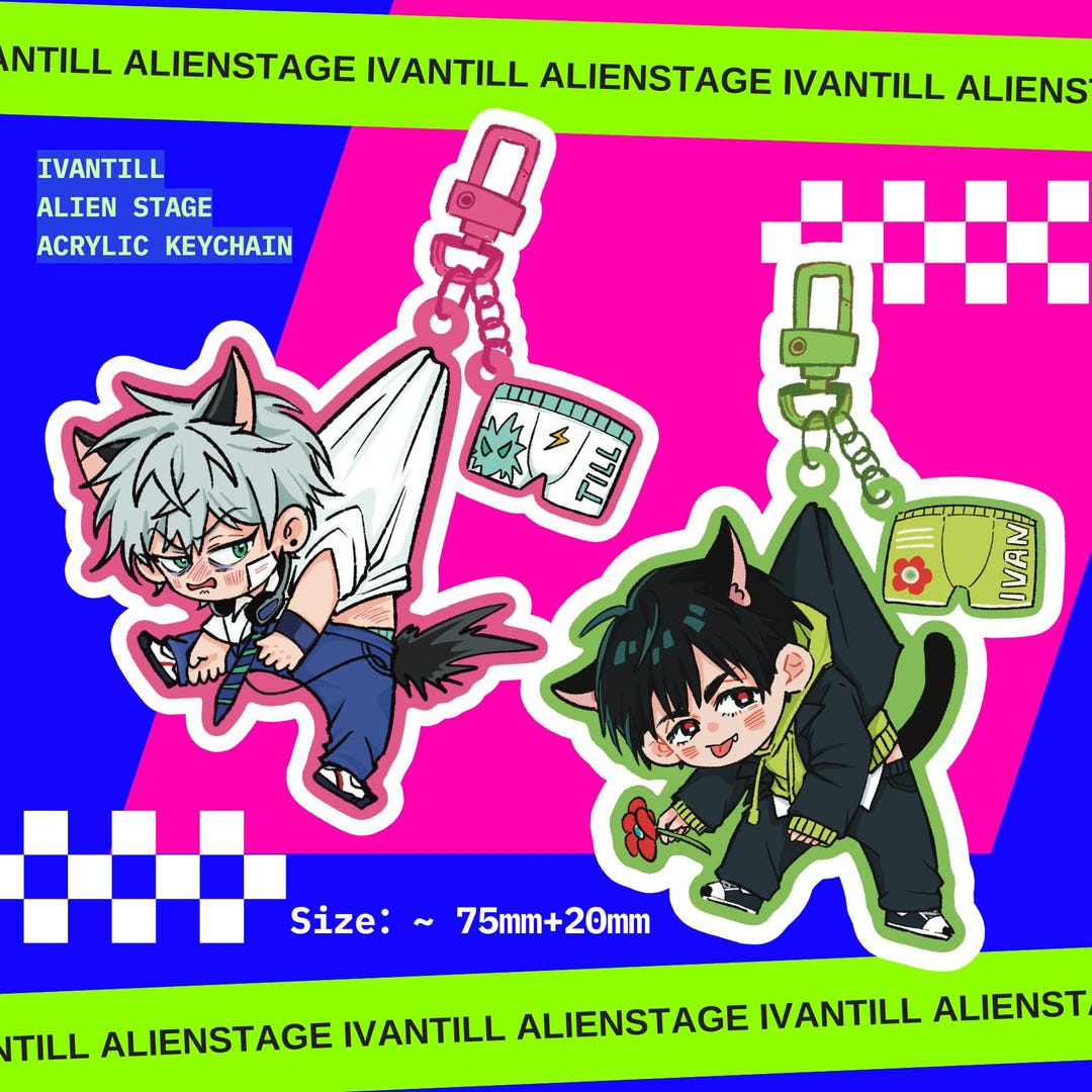 Official Alien Stage Bunny Rabbit Acrylic Keyholder - Till