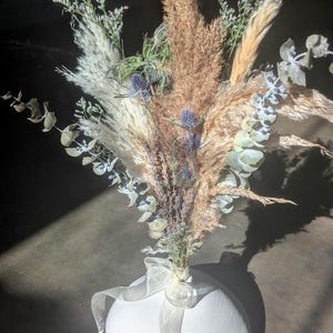 Dried Wild Flower Arrangement | Dried Flower Bouquet | Pampas Decor | Boho Decor | Wedding Bouquet | Natural Decor