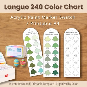 Stalenkaart Languo 240 marker: afdrukbare kleuropberger (pdf)