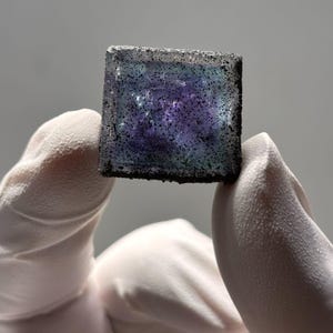 Fluorite traslucida di Yaogangxian, Hunan, Cina, campione di minerale di fluorite