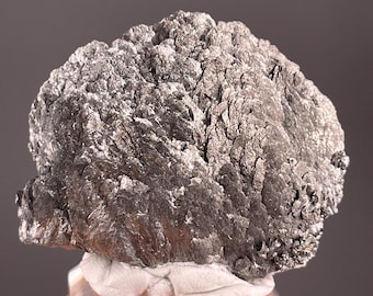 Radiating Metallic Hematite Blades on Acrylic Base — China Mineral Specimen