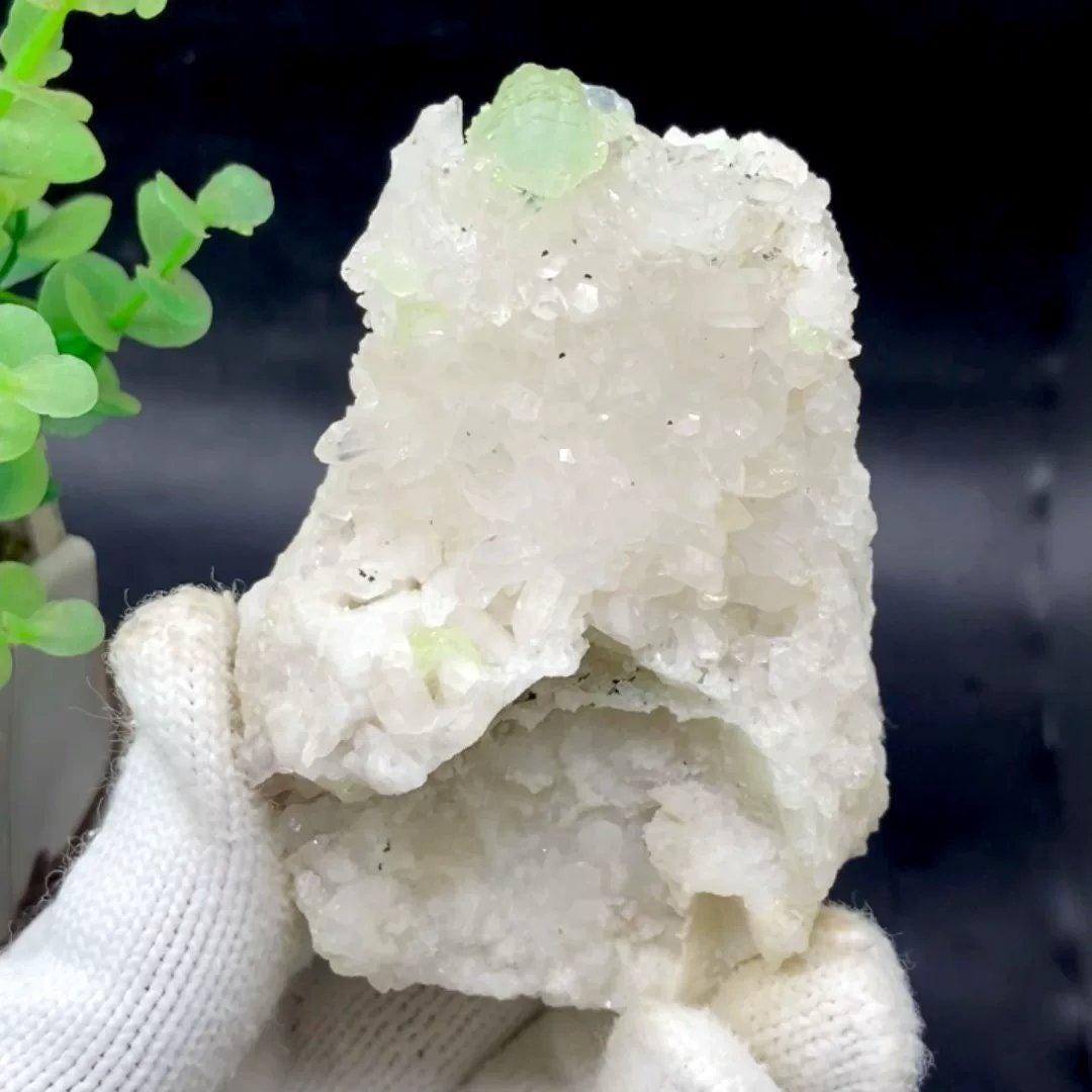 618 中国　雲南省産　プレナイト&クォーツ Prehnite China - Etsy
