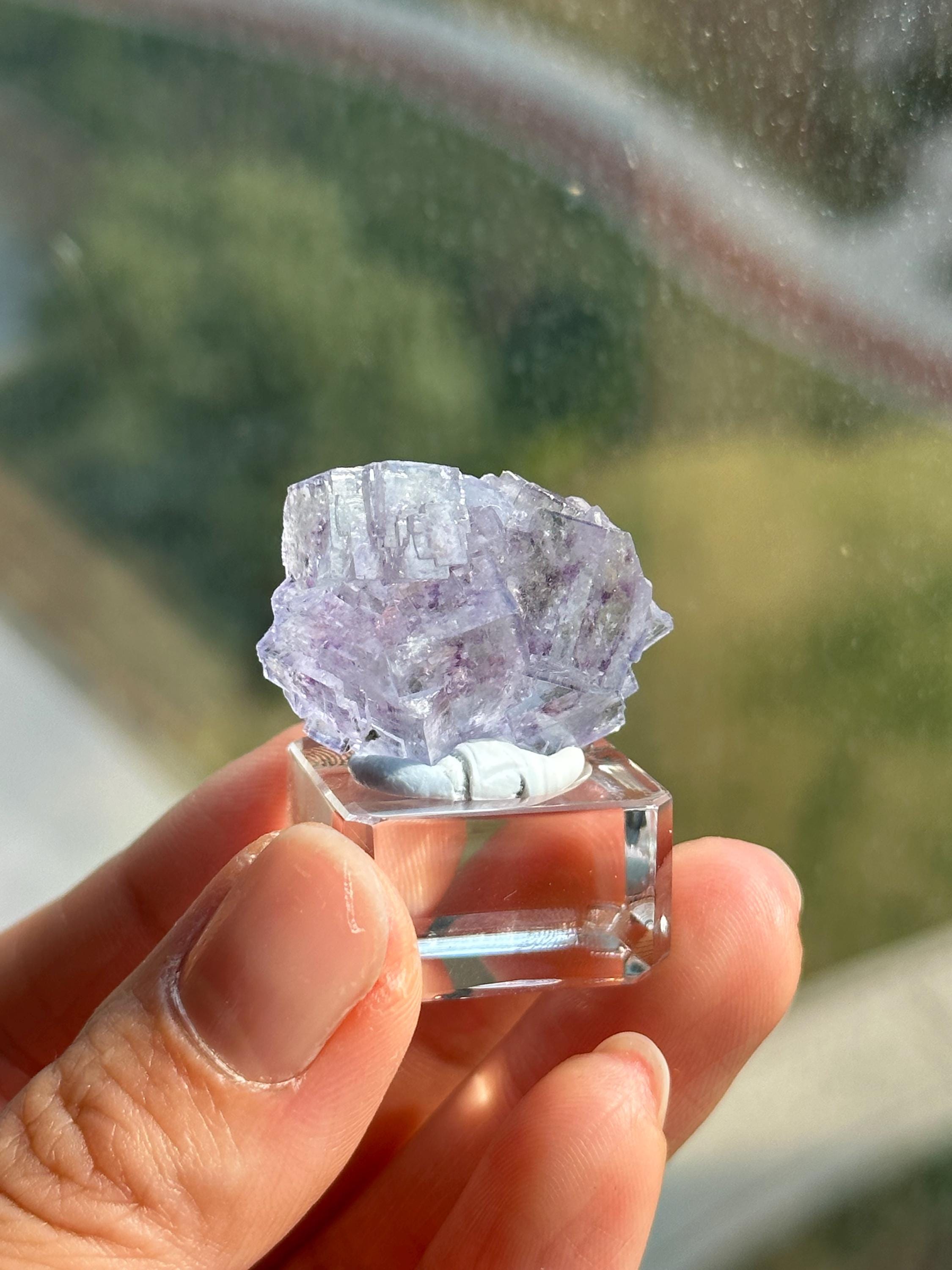 鉱物標本 中国 ヤオガンシャン フローライト 蛍石 化石 水晶 原石 鉱石